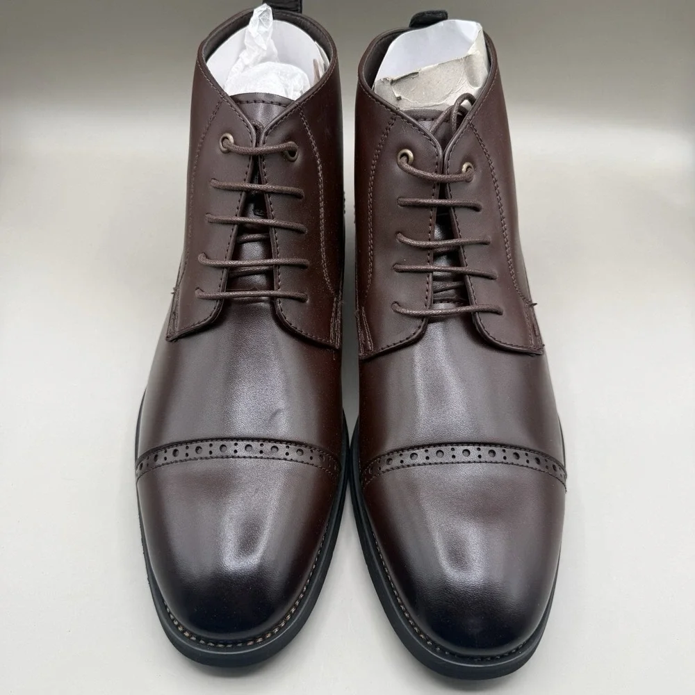 Bruno Marc Men's 10.5 Chukka Work Boots Dress Boots Durable Formal Shoes NEW